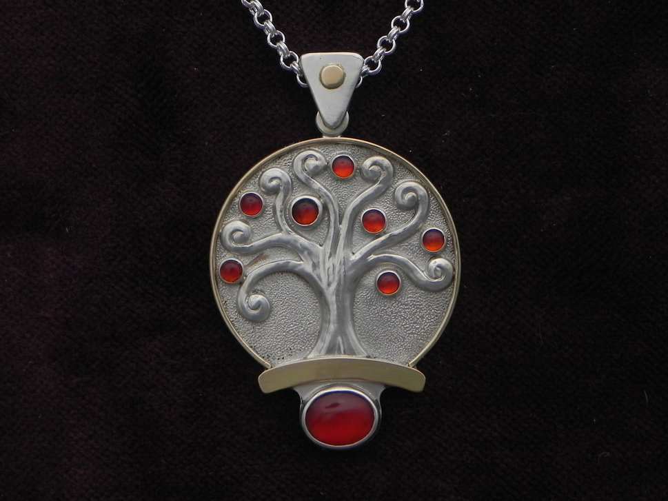 Silvertree with Carnelian