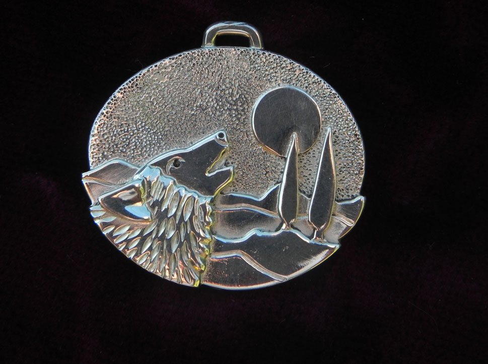 unikatschmuck wolf silber