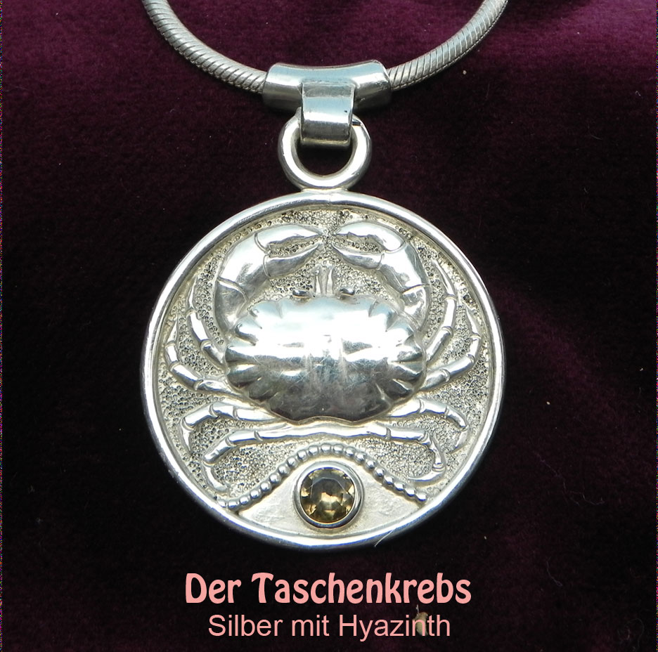 unikatschmuck krebs zirkon